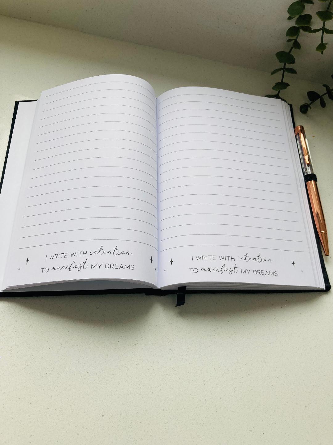 Manifestation Journal With Amethyst Pen