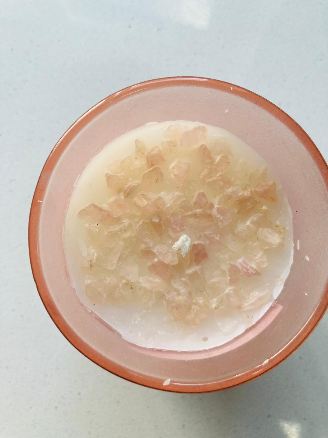 Gratitude Manifestation Candle Crystal Chip