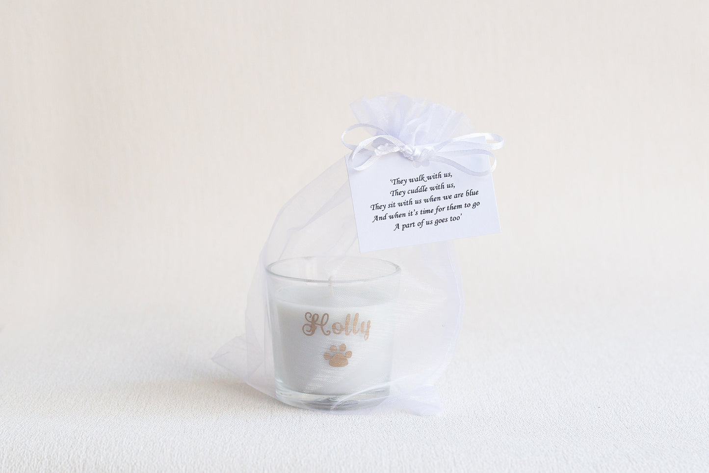 Personalised Pet Bereavement Candle