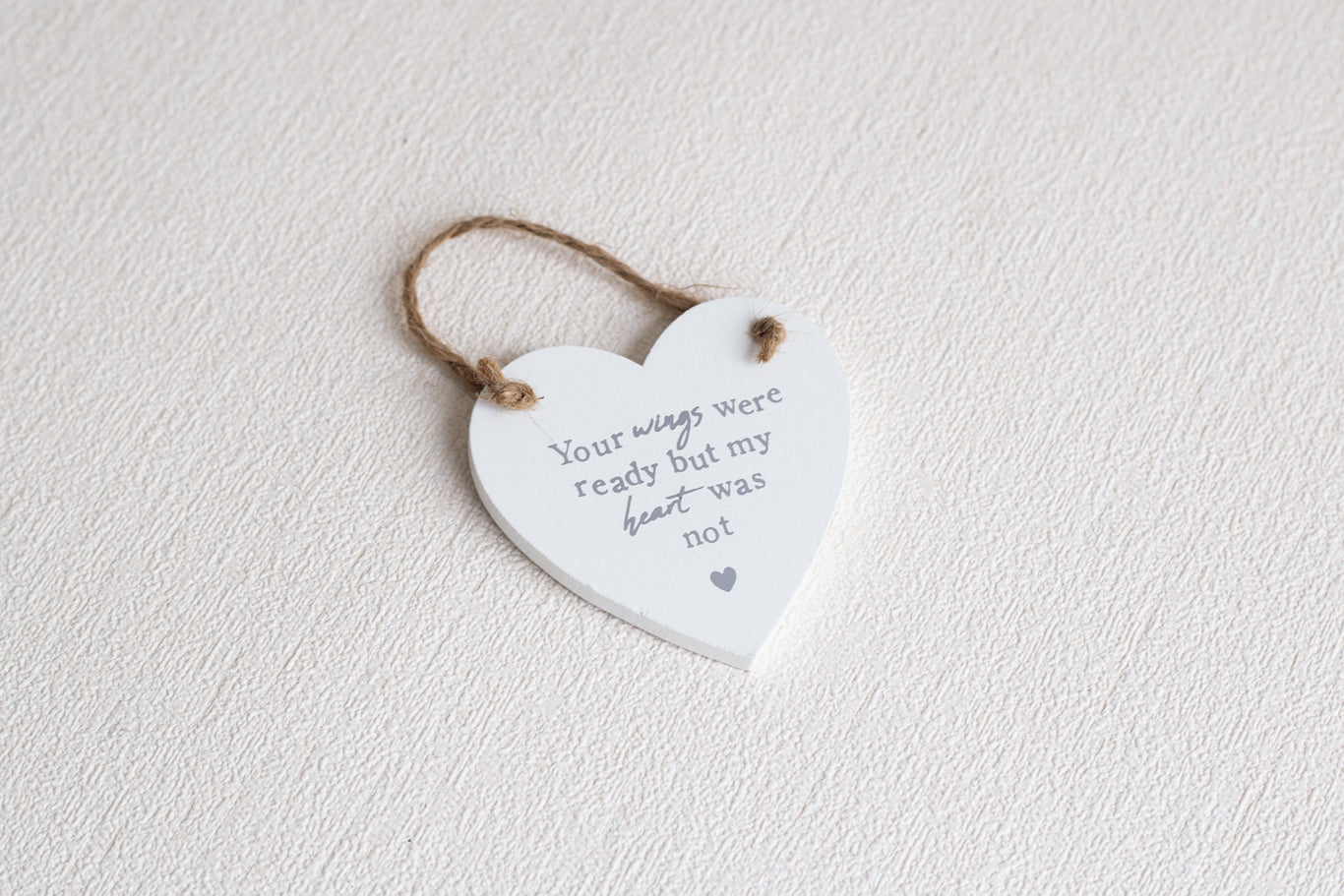 Heart Shape Keepsake Your Wings Were Ready But My Heart Was Not