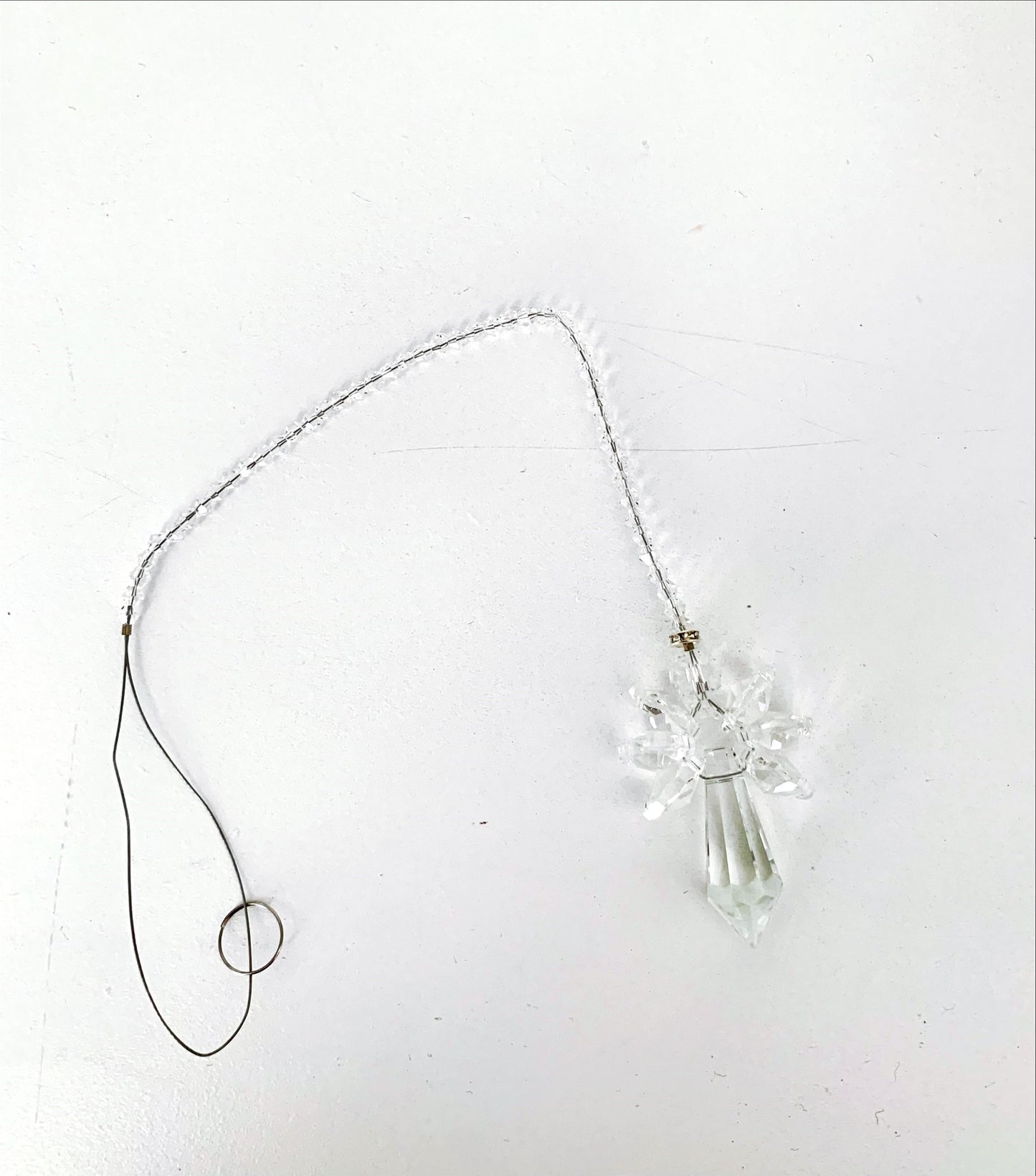 Rainbow Crystal Angel Car Charm
