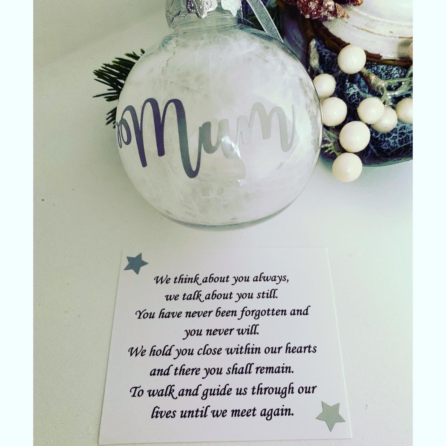 Christmas Personalised Mum Bauble