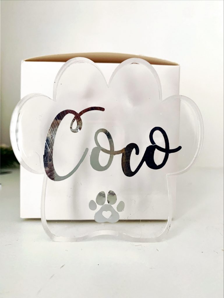 Personalised Pet Paw Memorial