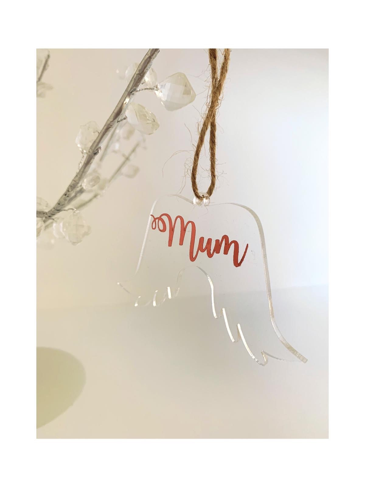Mum Hanging Angel Wings