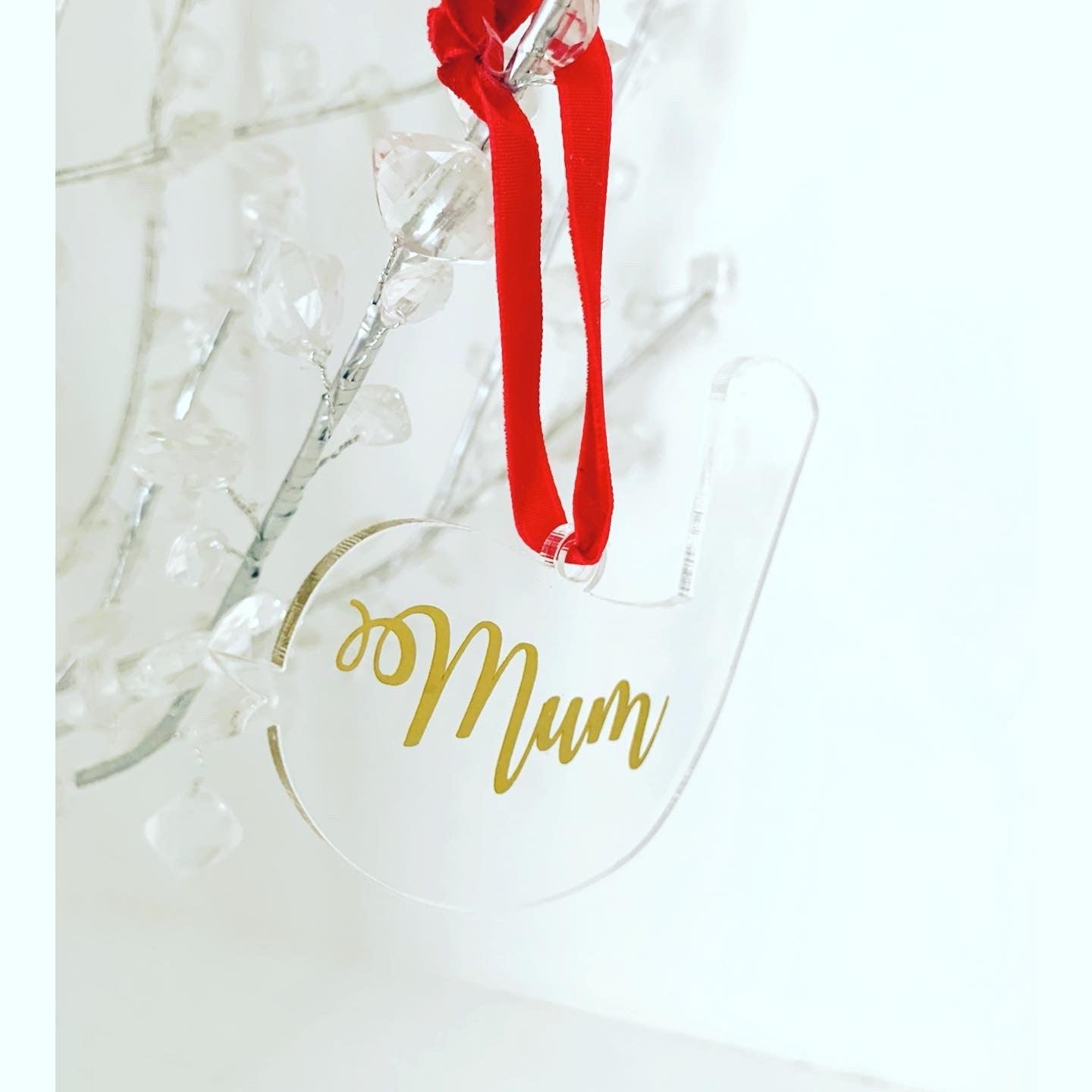 Acrylic Personalised Robin Hanging Decoration