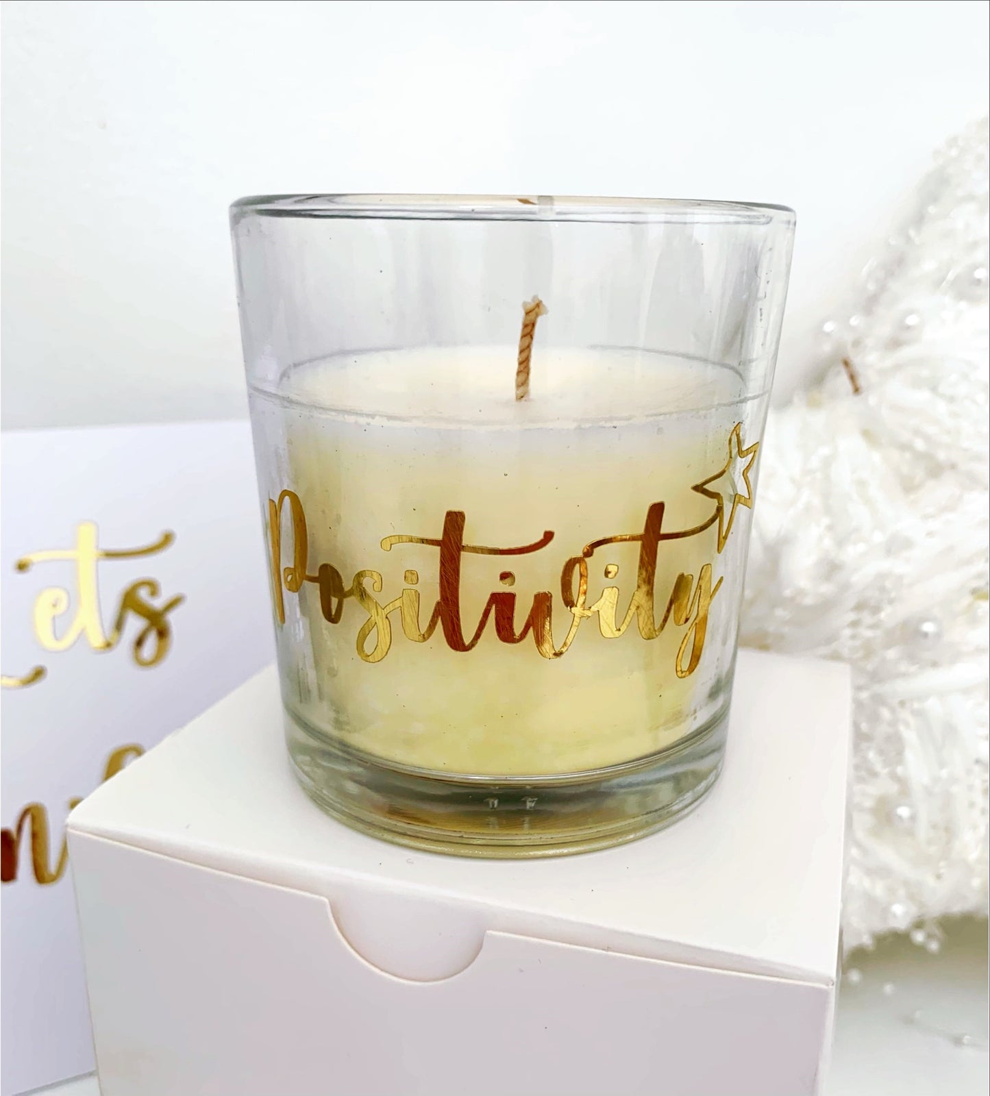 Law of Attraction Positivity Candle