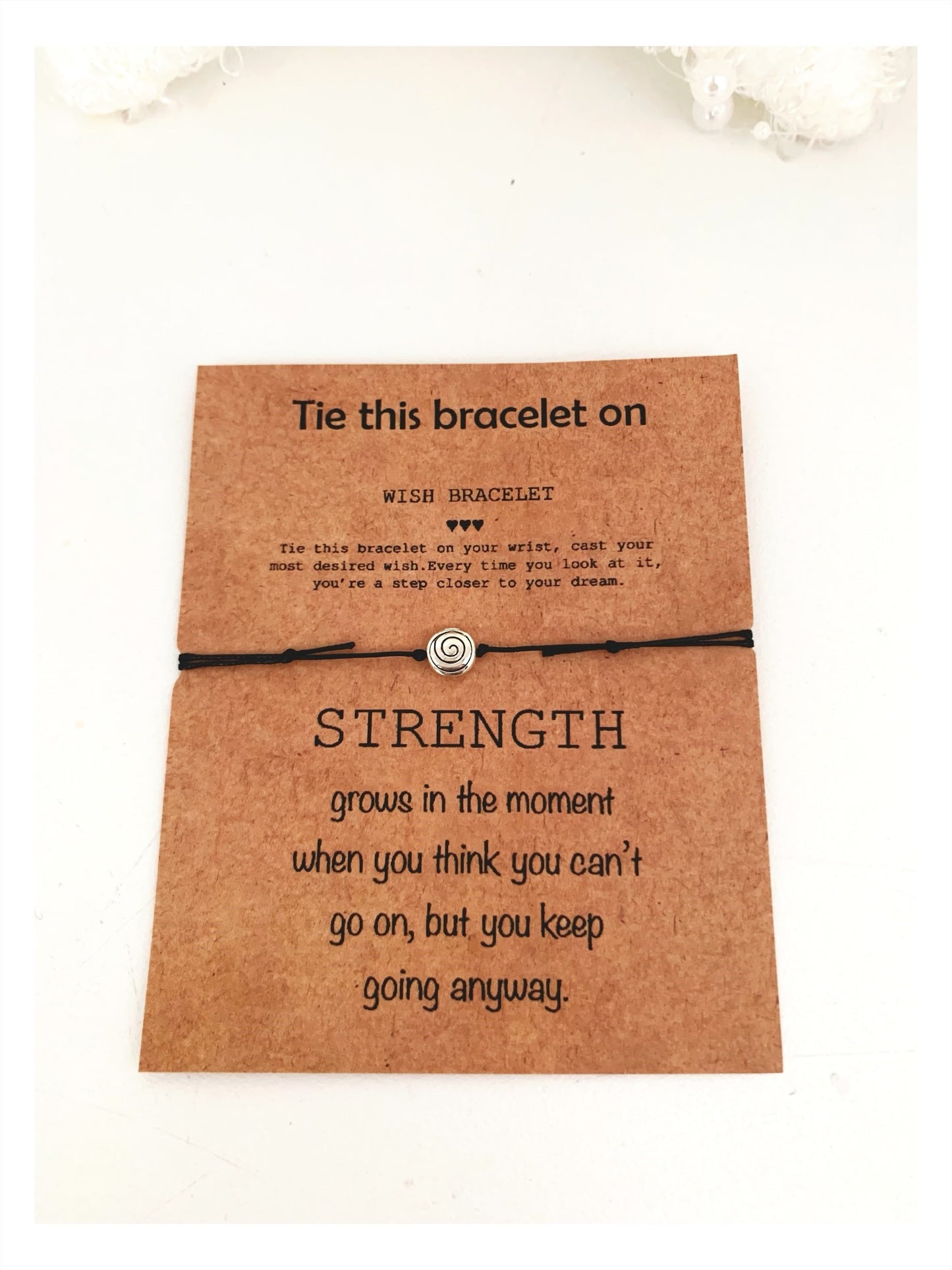 Strength Wish Charm Bracelet