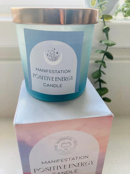 Crystal Chip Manifesting Positive Energy Candle