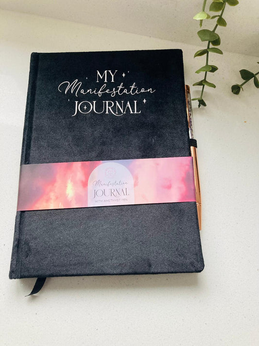 Manifestation Journal With Amethyst Pen