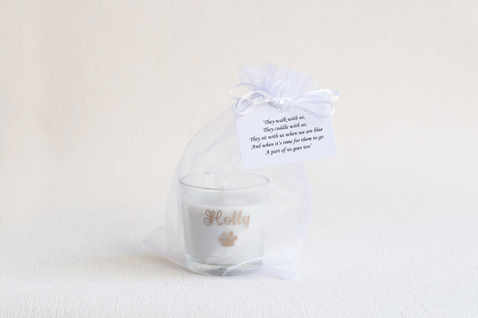 Personalised Pet Bereavement Candle