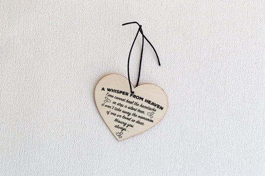 Hanging Heart In Memorial Decoration