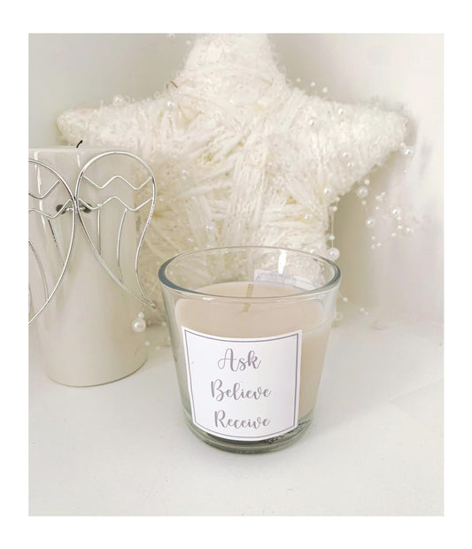 Ask Believe Receive Law Of Attraction Candle