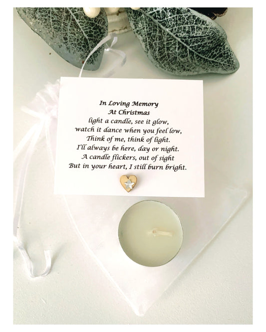 In Loving Memory At Christmas Candle