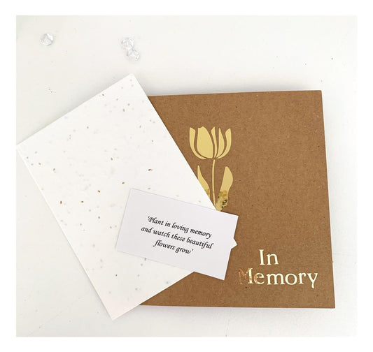 In Memory Seed Sympathy Card