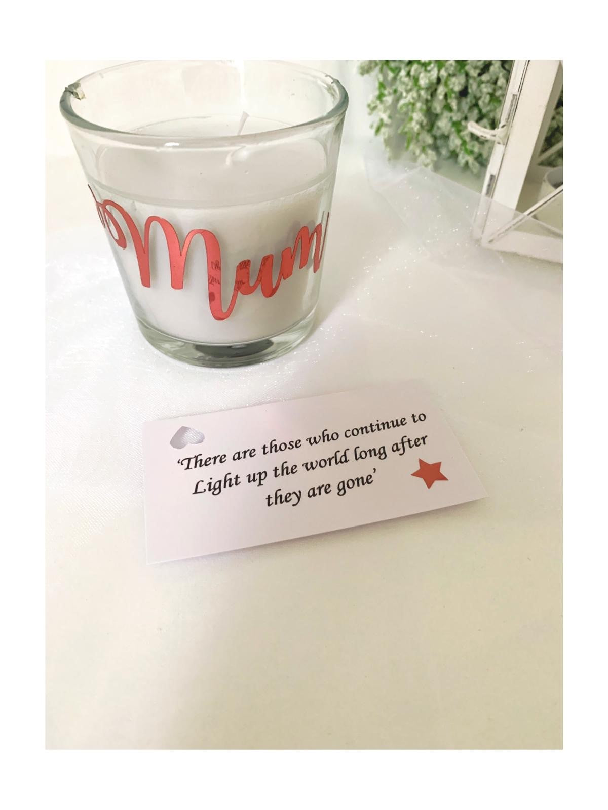 Mum Bereavement Candle