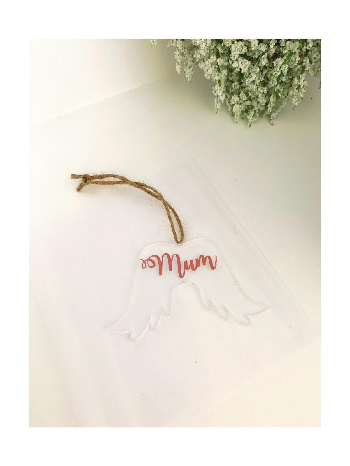 Mum Hanging Angel Wings