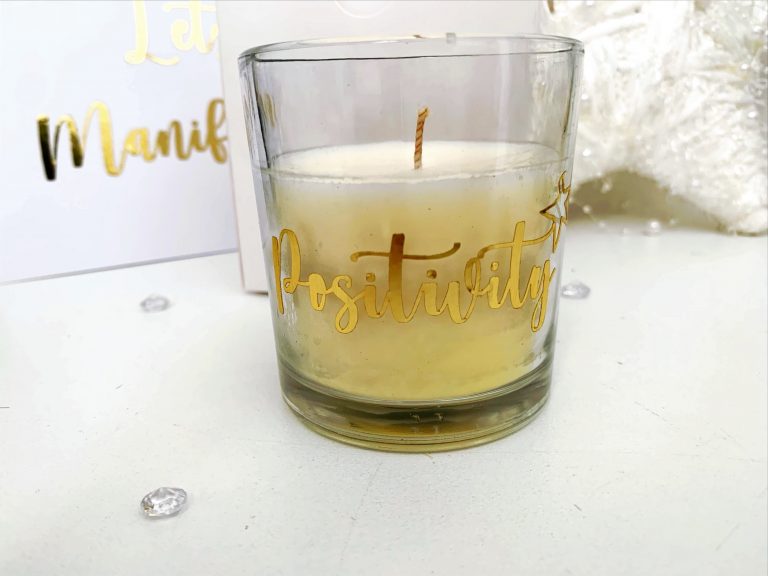 Law of Attraction Positivity Candle