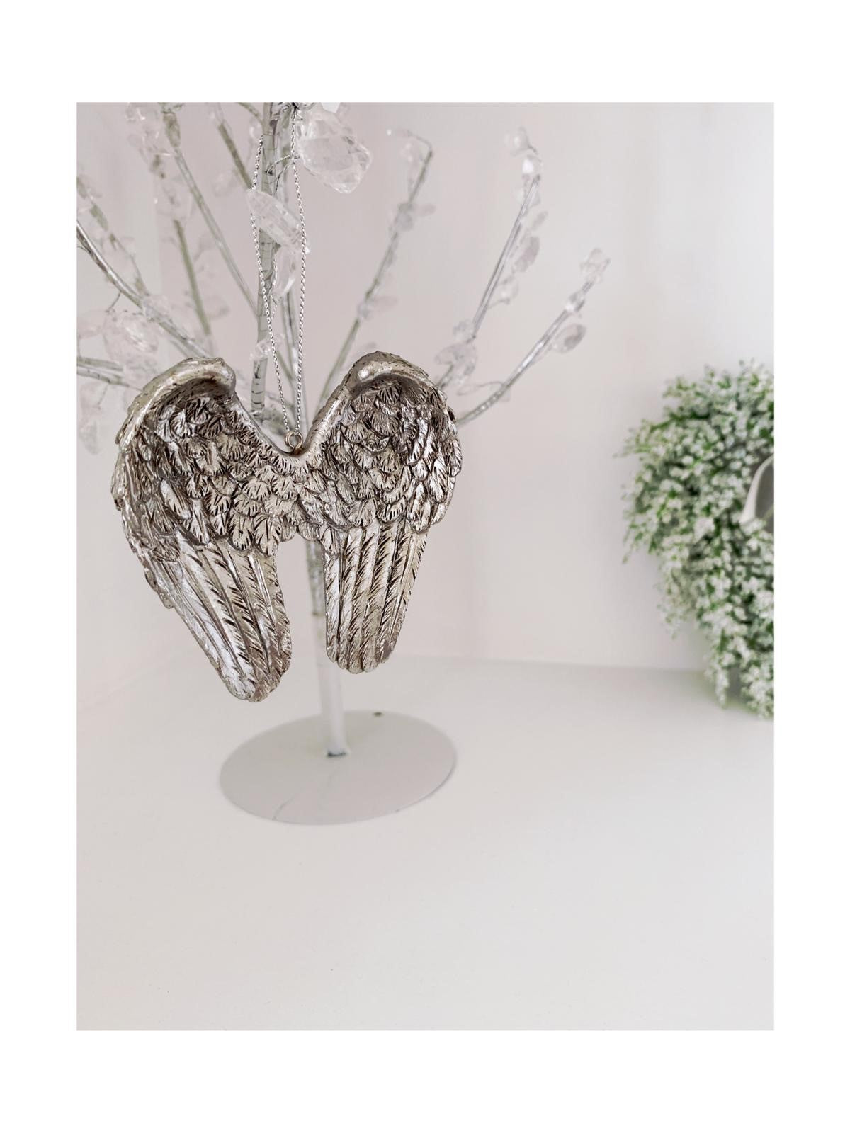 Silver Angel Wing Decoration
